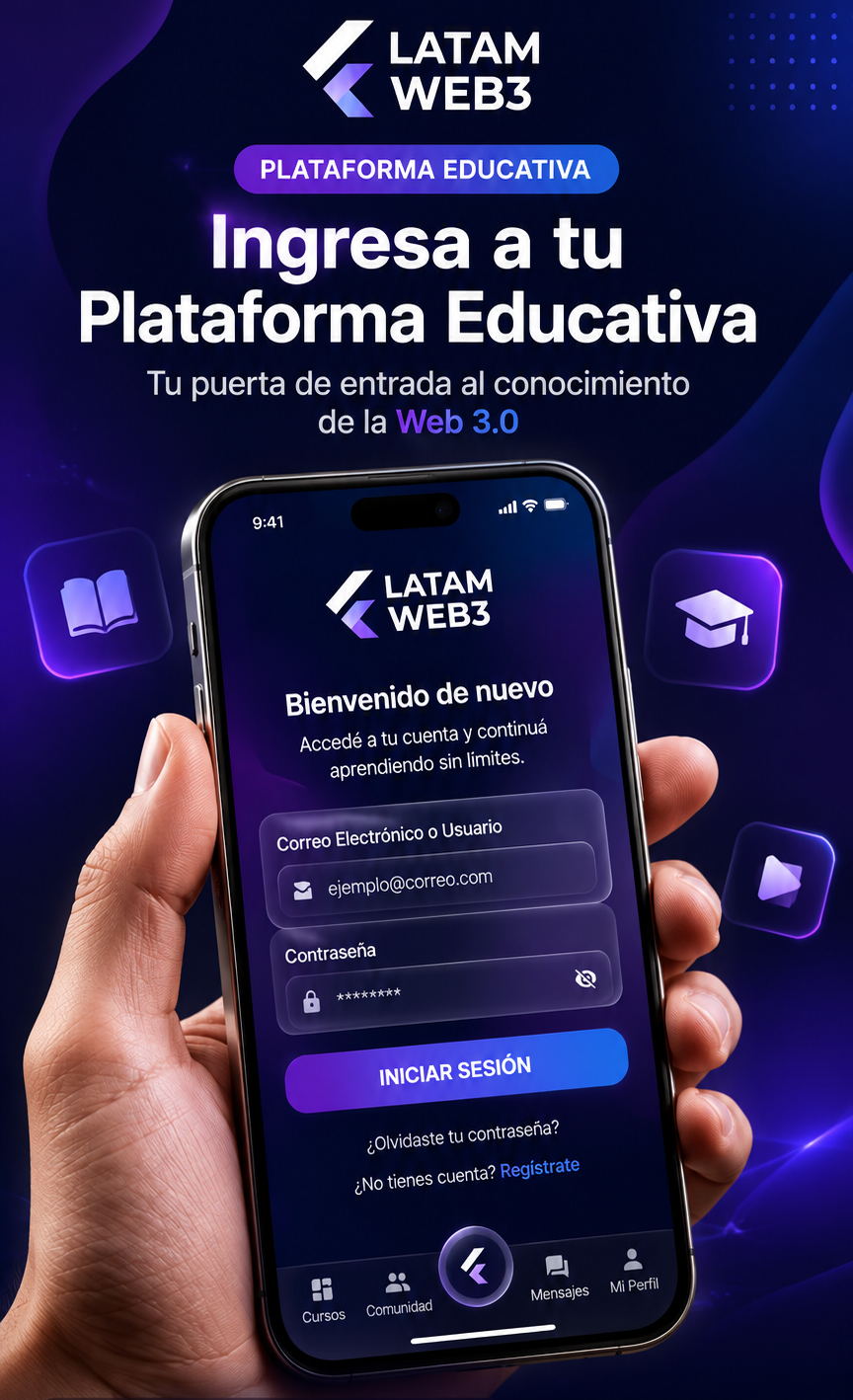 Plataforma educativa LATAM WEB3 para clientes