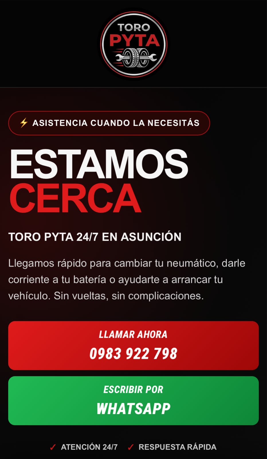 Página web de Toro Pyta realizada por LATAM WEB3